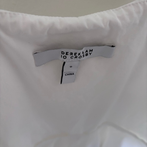 Derek Lam 10 Crosby Off-the-Shoulder Halter Ruffled Top size 0 - Picture 4 of 5